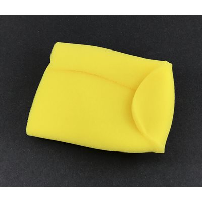 Prefilter, foam 3-3 / 4" x 6" closed end (yellow)