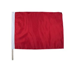 Racing Flag, Red 24" x 24"
